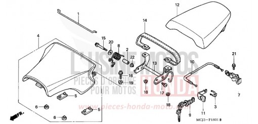 SIEGE (CBR900RR2,3) CBR900RR2 de 2002